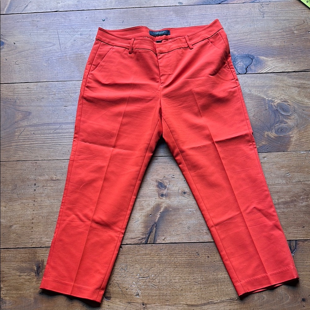 Liverpool Jeans Company Vibrant Orange Capris